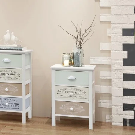 French style storage cabinet with 3 wooden drawers by vidaXL, Lockers and storage cabinets - Ref: Foro24-242876, Price: 85,16...