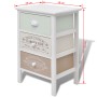 French style storage cabinet with 3 wooden drawers by vidaXL, Lockers and storage cabinets - Ref: Foro24-242876, Price: 93,67...