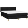 Box spring bed with black fabric mattress 140x200 cm by , Beds and slatted bases - Ref: Foro24-3130595, Price: 466,06 €, Disc...