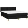 Box spring bed with black fabric mattress 140x200 cm by , Beds and slatted bases - Ref: Foro24-3130595, Price: 457,48 €, Disc...