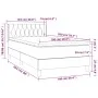 Box spring bed with dark green velvet mattress 100x200 cm by , Beds and slatted bases - Ref: Foro24-3131126, Price: 348,13 €,...