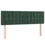 Box spring bed with dark green velvet mattress 140x190 cm by , Beds and slatted bases - Ref: Foro24-3131198, Price: 457,97 €,...