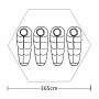 Zelt für 4 Personen grün von vidaXL, Zelte - Ref: Foro24-91007, Preis: 99,40 €, Rabatt: %