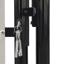 Puerta de valla de jardín negra 100x250 cm de vidaXL, Puertas de jardín - Ref: Foro24-141689, Precio: 194,40 €, Descuento: %