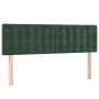 Box spring bed with mattress and LED dark green velvet 140x190cm by , Beds and slatted bases - Ref: Foro24-3134642, Price: 45...