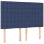 Cama box spring colchón y luces LED tela azul 140x190 cm de , Camas y somieres - Ref: Foro24-3135755, Precio: 500,32 €, Descu...