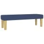 Box spring bed with blue fabric mattress 140x190 cm by , Beds and slatted bases - Ref: Foro24-3137475, Price: 533,21 €, Disco...