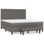 Boxspringbett mit grauer Kunstledermatratze 180x200 cm von , Betten und Lattenroste - Ref: Foro24-3137681, Preis: 683,57 €, R...