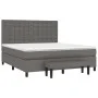 Box spring bed with gray synthetic leather mattress 180x200 cm by , Beds and slatted bases - Ref: Foro24-3137681, Price: 672,...
