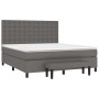 Boxspringbett mit grauer Kunstledermatratze 180x200 cm von , Betten und Lattenroste - Ref: Foro24-3137681, Preis: 683,57 €, R...