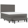 Boxspringbett mit grauer Kunstledermatratze 140x200 cm von , Betten und Lattenroste - Ref: Foro24-3137669, Preis: 543,39 €, R...