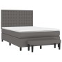 Boxspringbett mit grauer Kunstledermatratze 140x200 cm von , Betten und Lattenroste - Ref: Foro24-3137669, Preis: 543,39 €, R...