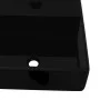Lavabo de cerámica cuadrado con orificio de grifo/desagüe negro de vidaXL, Lavabos - Ref: Foro24-141941, Precio: 68,49 €, Des...