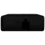Lavabo de cerámica cuadrado con orificio de grifo/desagüe negro de vidaXL, Lavabos - Ref: Foro24-141941, Precio: 68,49 €, Des...