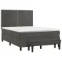 Boxspringbett mit dunkelgrauer Samtmatratze 140x200 cm von , Betten und Lattenroste - Ref: Foro24-3137786, Preis: 491,79 €, R...
