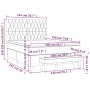 Boxspringbett mit dunkelgrüner Samtmatratze 140x190 cm von , Betten und Lattenroste - Ref: Foro24-3138022, Preis: 590,26 €, R...