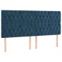 Box spring bed with dark blue velvet mattress 180x200 cm by , Beds and slatted bases - Ref: Foro24-3138041, Price: 712,11 €, ...
