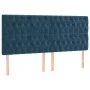 Box spring bed with dark blue velvet mattress 180x200 cm by , Beds and slatted bases - Ref: Foro24-3138041, Price: 733,82 €, ...