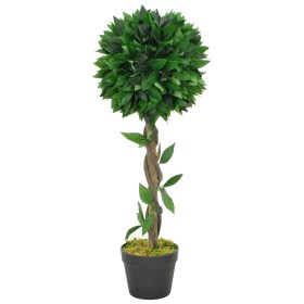 Planta artificial árbol de laurel con macetero verde 70 cm