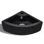 Lavabo con rebosadero 45x32x12,5 cm negro de vidaXL, Lavabos - Ref: Foro24-141924, Precio: 84,29 €, Descuento: %