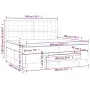 Cama box spring con colchón terciopelo verde oscuro 200x200 cm de , Camas y somieres - Ref: Foro24-3138106, Precio: 798,96 €,...