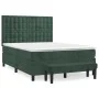 Box spring bed with dark green velvet mattress 140x200 cm by , Beds and slatted bases - Ref: Foro24-3138088, Price: 558,20 €,...