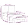 Boxspringbett mit dunkelgrüner Samtmatratze 140x200 cm von , Betten und Lattenroste - Ref: Foro24-3138088, Preis: 571,40 €, R...