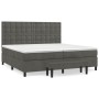 Box spring bed with dark gray velvet mattress 200x200 cm by , Beds and slatted bases - Ref: Foro24-3138104, Price: 692,14 €, ...