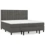 Cama box spring con colchón terciopelo gris oscuro 200x200 cm de , Camas y somieres - Ref: Foro24-3138104, Precio: 680,70 €, ...