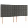 Cama box spring con colchón terciopelo gris oscuro 200x200 cm de , Camas y somieres - Ref: Foro24-3138104, Precio: 680,70 €, ...