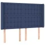 Box spring bed mattress and LED lights blue fabric 140x190 cm by , Beds and slatted bases - Ref: Foro24-3138635, Price: 516,6...