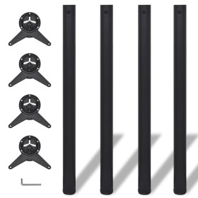 Adjustable table legs in 4 heights black 870 mm by vidaXL, Table legs - Ref: Foro24-242140, Price: 63,51 €, Discount: %