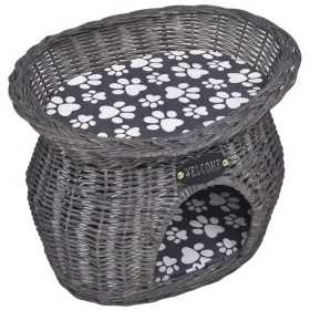 Willow Haustierhaus/Bett/Kratzbrett mit Kissen von vidaXL, Katzenbetten - Ref: Foro24-170222, Preis: 86,36 €, Rabatt: %