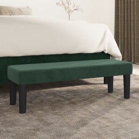 Dunkelgrüne Samtbank 100x30x30 cm von , Banken - Ref: Foro24-346669, Preis: 49,95 €, Rabatt: %