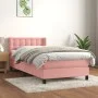 Cama box spring con colchón terciopelo rosa 80x200 cm de , Camas y somieres - Ref: Foro24-3131170, Precio: 283,73 €, Descuent...