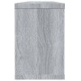 Estantes cúbicos de pared 6 uds madera gris Sonoma 60x15x23 cm