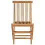 Folding garden chairs 2 units solid teak wood by vidaXL, Garden chairs - Ref: Foro24-41993, Price: 149,46 €, Discount: %