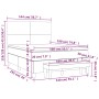 Box spring bed with light gray velvet mattress 140x190 cm by , Beds and slatted bases - Ref: Foro24-3137719, Price: 576,37 €,...