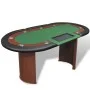 Pokertisch, Chipablage für 10 Spieler und Dealer-Bereich von vidaXL, Spiel- und Pokertische - Ref: Foro24-80133, Preis: 278,0...