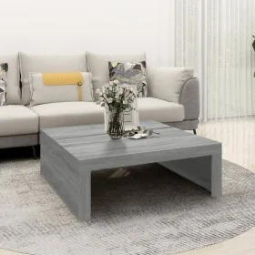 Mesa de centro madera contrachapada gris Sonoma 100x100x35 cm de , Mesas de centro - Ref: Foro24-815997, Precio: 70,43 €, Des...