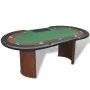 Pokertisch, Chipablage für 10 Spieler und Dealer-Bereich von vidaXL, Spiel- und Pokertische - Ref: Foro24-80133, Preis: 278,0...