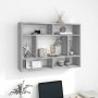 Sonoma-graues Wandregal aus Holzwerkstoff, 75 x 16 x 55 cm von , Regale und Regale - Ref: Foro24-815844, Preis: 37,49 €, Raba...