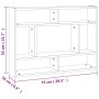 Sonoma-graues Wandregal aus Holzwerkstoff, 75 x 16 x 55 cm von , Regale und Regale - Ref: Foro24-815844, Preis: 37,49 €, Raba...