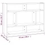 Sonoma gray engineered wood wall shelf 75x16x55cm by , Shelves and shelves - Ref: Foro24-815844, Price: 36,89 €, Discount: %