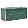 Green galvanized steel garden bed 100x40x45 cm by , Pots and planters - Ref: Foro24-44855, Price: 38,38 €, Discount: %