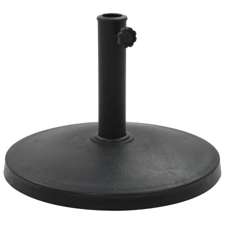 Runder schwarzer Sonnenschirmständer aus Polyresin, 10 kg von , Schirmständer - Ref: Foro24-45196, Preis: 47,99 €, Rabatt: %