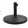 Runder schwarzer Sonnenschirmständer aus Polyresin, 10 kg von , Schirmständer - Ref: Foro24-45196, Preis: 47,99 €, Rabatt: %