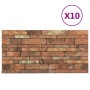 3D Wandpaneele Brick Design 10 Stück EPS Braun von , Wandverkleidung - Ref: Foro24-149583, Preis: 150,91 €, Rabatt: %