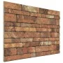 Paneles de pared 3D diseño de ladrillo 10 uds EPS marrón de , Recubrimiento de paredes - Ref: Foro24-149583, Precio: 138,00 €...