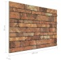 3D Wandpaneele Brick Design 10 Stück EPS Braun von , Wandverkleidung - Ref: Foro24-149583, Preis: 150,91 €, Rabatt: %